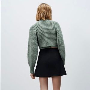 Zara pink soft preppy knit wrap top 💗